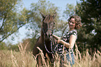 woman with arabian horse