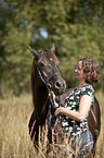 woman with arabian horse