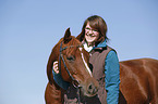 woman with arabian horse
