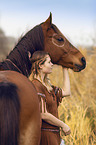 Indian woman with horse