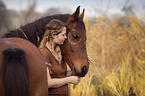 Indian woman with horse