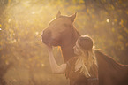 Indian woman with horse