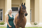 Arabian Horse with woman