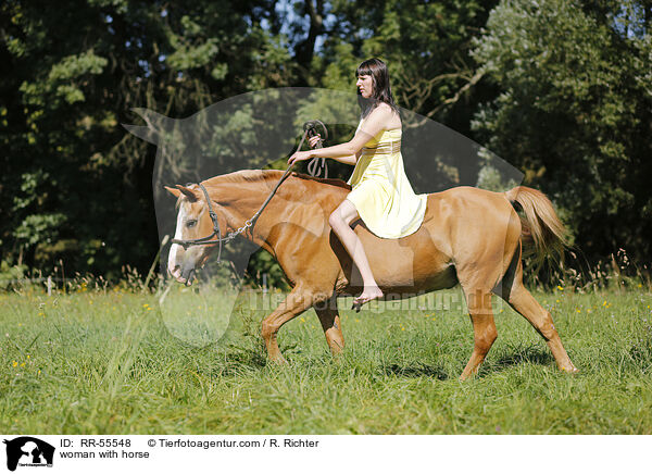 woman with horse / RR-55548