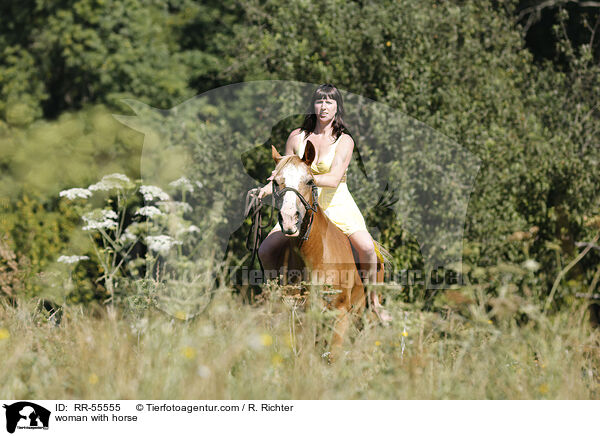 woman with horse / RR-55555