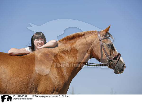 woman with horse / RR-55591