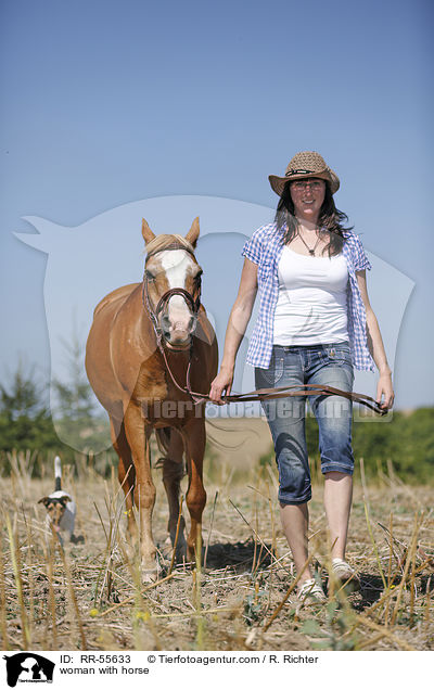 woman with horse / RR-55633