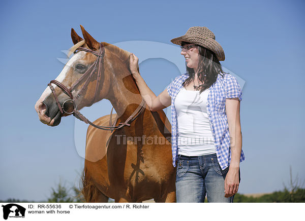 woman with horse / RR-55636