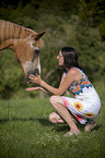 woman with Pony