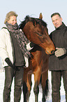 family with Czech warmblood