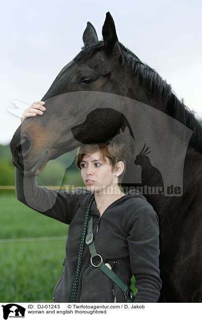 Frau und Englisches Vollblut / woman and english thoroughbred / DJ-01243