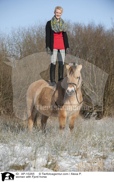woman with Fjord horse / AP-10265