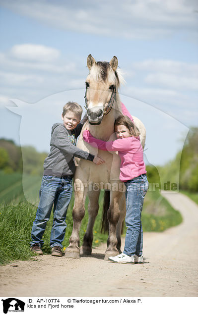 Kinder und Fjordpferd / kids and Fjord horse / AP-10774