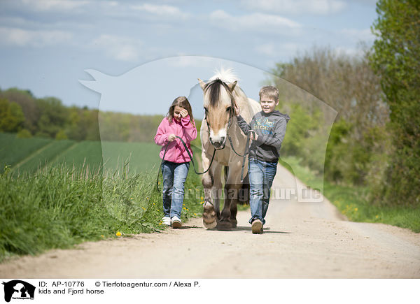 Kinder und Fjordpferd / kids and Fjord horse / AP-10776