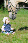 Baby with horse