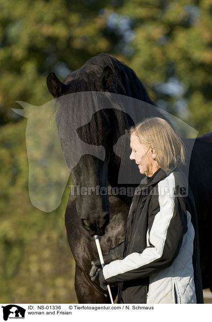 woman and Frisian / NS-01336