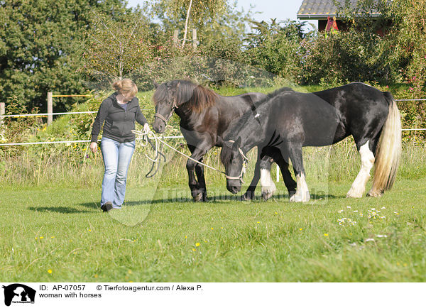 Frau mit Pferden / woman with horses / AP-07057
