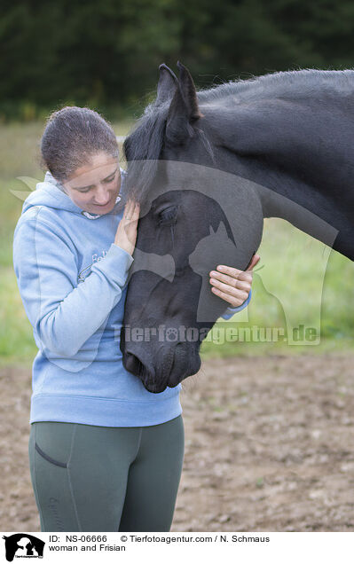 woman and Frisian / NS-06666