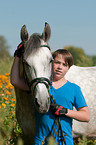 boy and warmblood