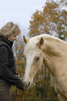 young woman with horse