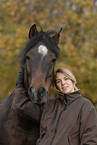 young woman with horse