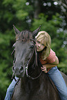 woman with pony