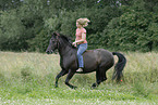 woman with pony