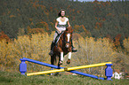 jumping with pony