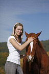 woman with pony