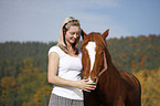 woman with pony