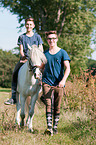 boys with pony