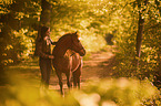 girl and German Riding Pony