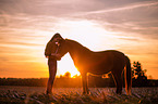 girl and German Riding Pony