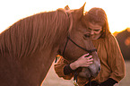 girl and German Riding Pony