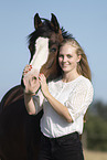 German Riding Pony with woman