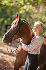 German Riding Pony with woman