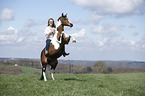 woman with German Riding Pony