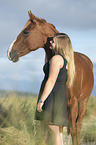 woman with German Riding Pony