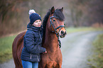 girl and German Riding Pony
