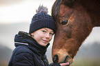 girl and German Riding Pony