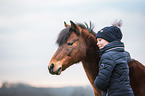 girl and German Riding Pony