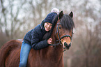 girl and German Riding Pony