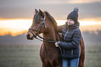 girl and German Riding Pony