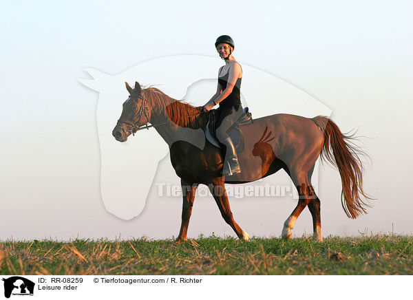 Reiter beim Ausritt / Leisure rider / RR-08259
