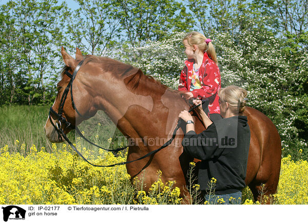 Mdchen auf Pferd / girl on horse / IP-02177