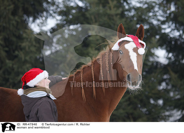 woman and warmblood / RR-47846