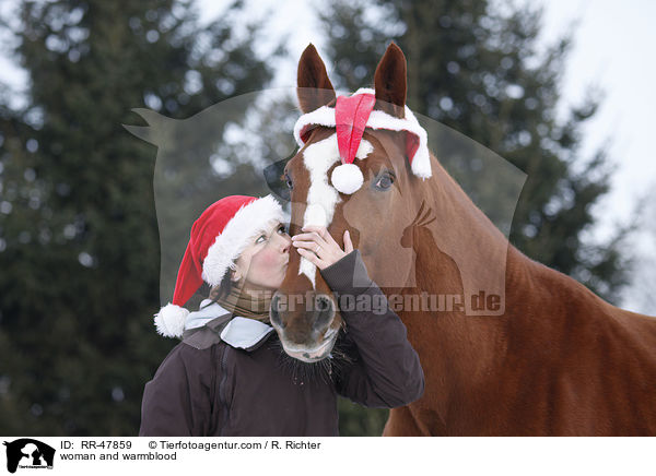 woman and warmblood / RR-47859