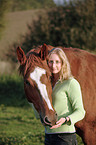 young woman with horse