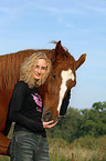 young woman with horse