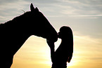 young woman with horse